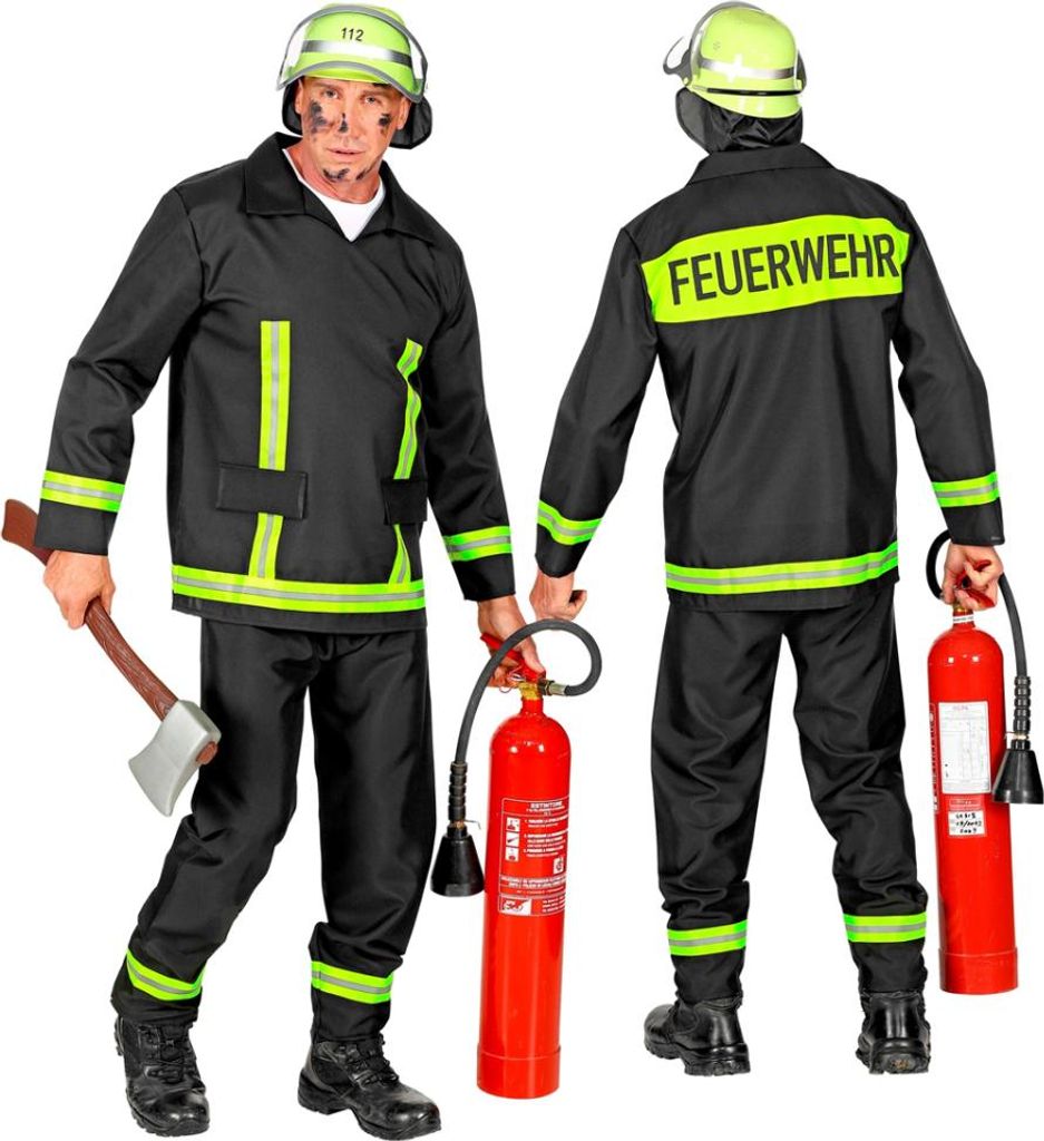 Feuerwehrmann Uniform Kostüm Größe: S