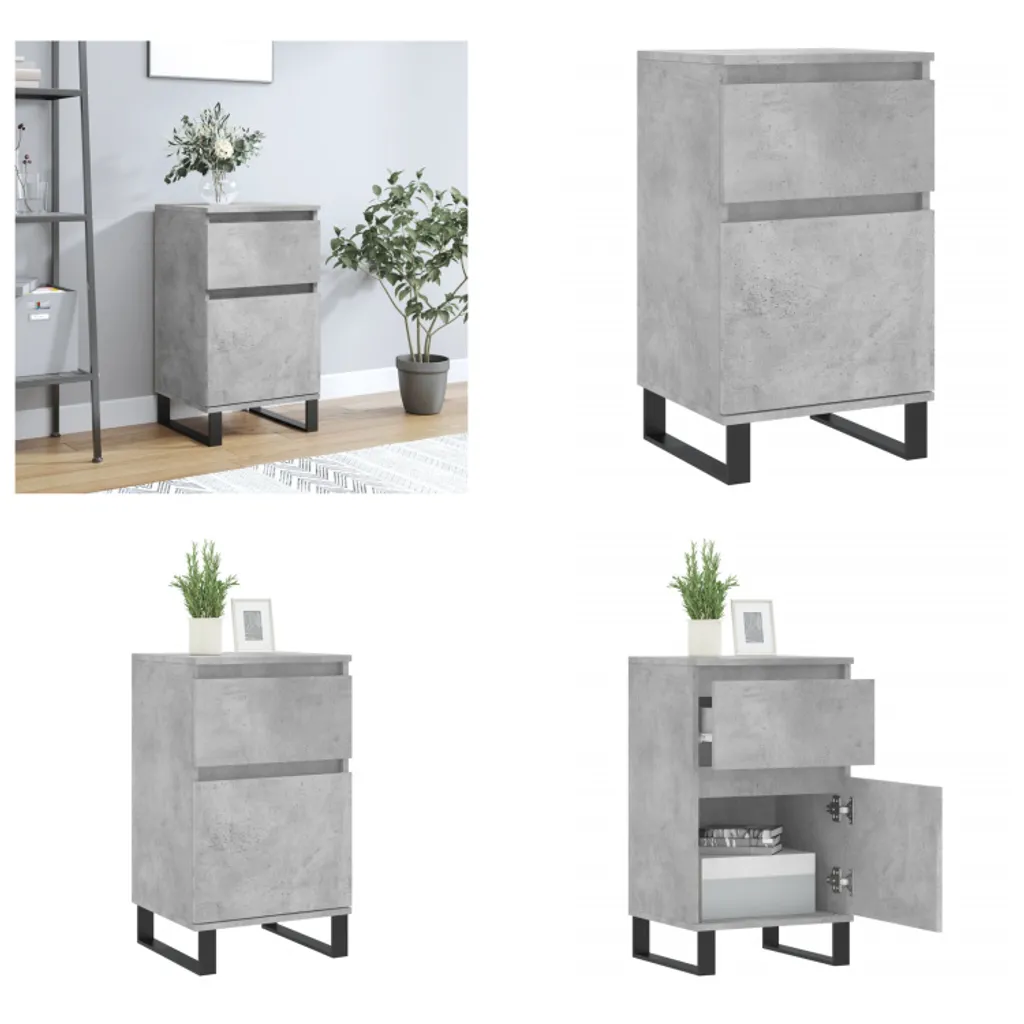 vidaXL Credenza Grigio Cemento 40x35x70 cm - Mobiletto Robusto Offerta