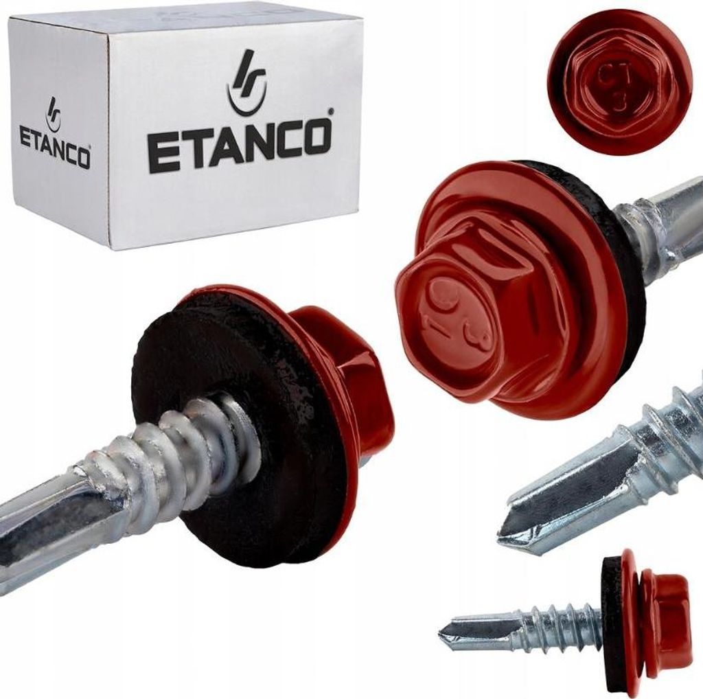 ETANCO GT5 Bohrschrauben Metall - Metall 5,5 x 25 mm RAL 3003 250 Stk.