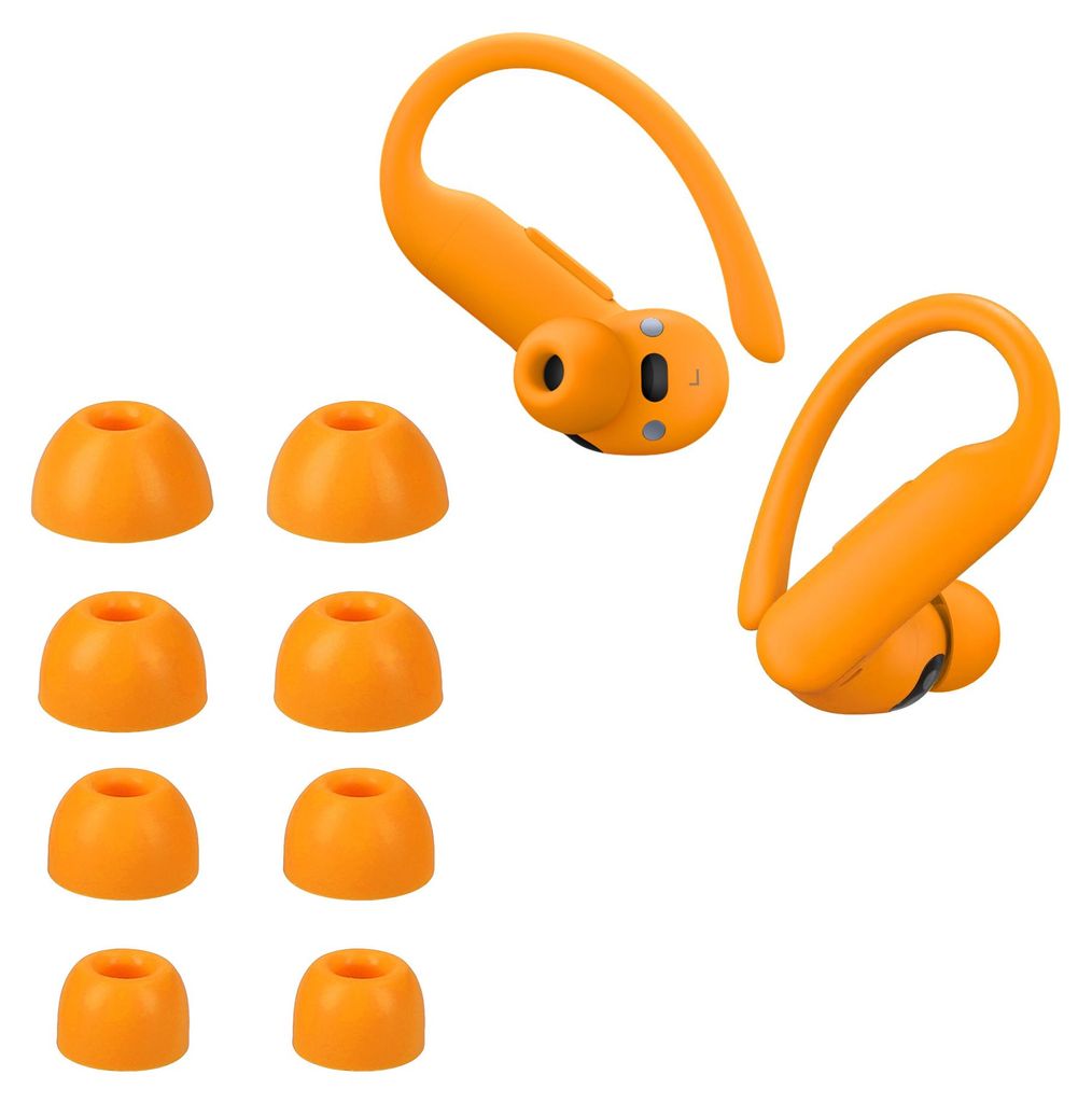 kwmobile 8x Silikonaufsätze für Beats Powerbeats Pro 2 - Ersatz Ohrstöpsel in 4 Größen - Ear Tips für In-Ear Kopfhörer - Zubehör Ersatzpols...