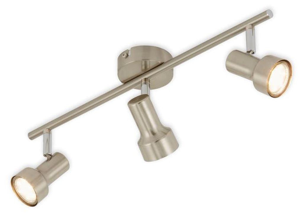 LED stropné svietidlo 3xGU10 otočné 3000K 12W matný nikel Obrázok produktu 