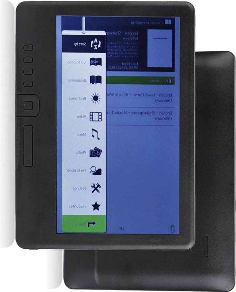 7-Zoll-TFT-LCD-E-Reader - Schwarz - mit Beschichtung und Abdeckung - Kopfhörer - leicht - 2100mAh - langdauernder E-Reader für Studien