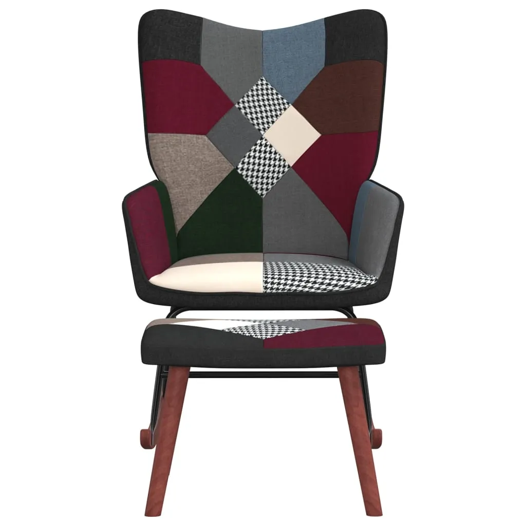 Chaise à bascule patchwork contre le mal de dos - Fauteuil ergonomique - 11