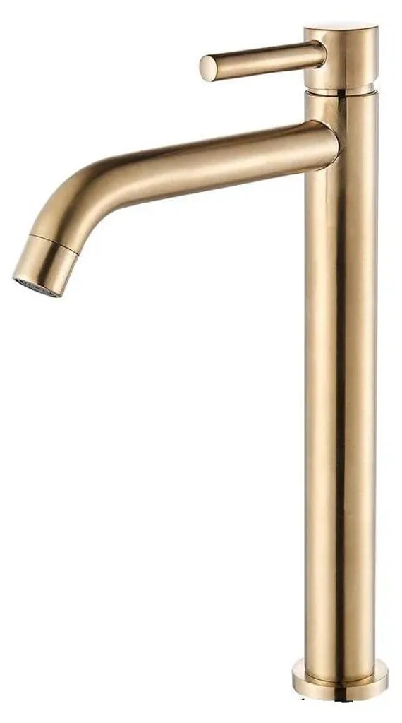 Robinet mural or brossé anti-corrosion - Solution lavabo design et propre