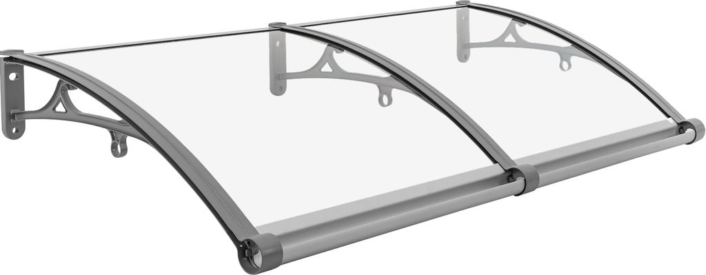 Regendach für Haustür Bogen Regenhaus für draußen Sonnenschutz 120*60cm