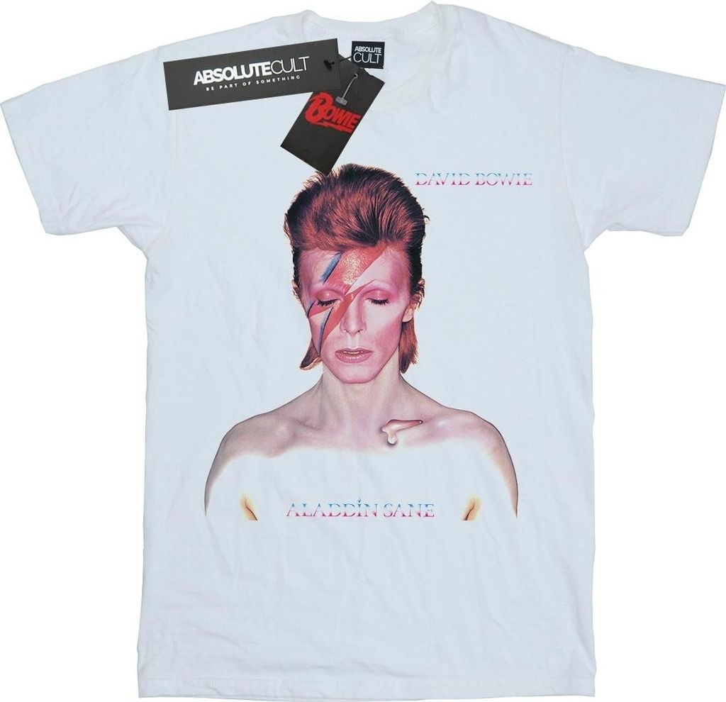 David Bowie - "My Love For You" T-Shirt für Herren BI21113 (4XL) (Weiß)