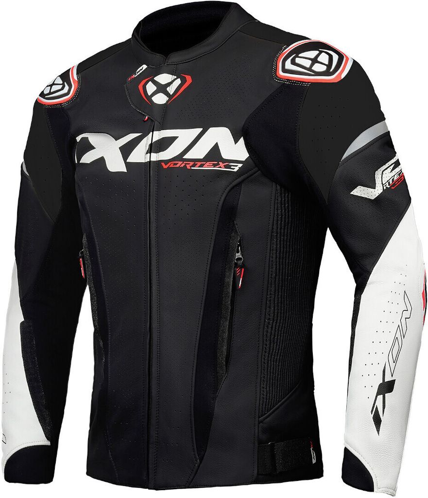Blouson en cuir Ixon Vortex 3 Noir XL Homme Noir XL Image du produit 