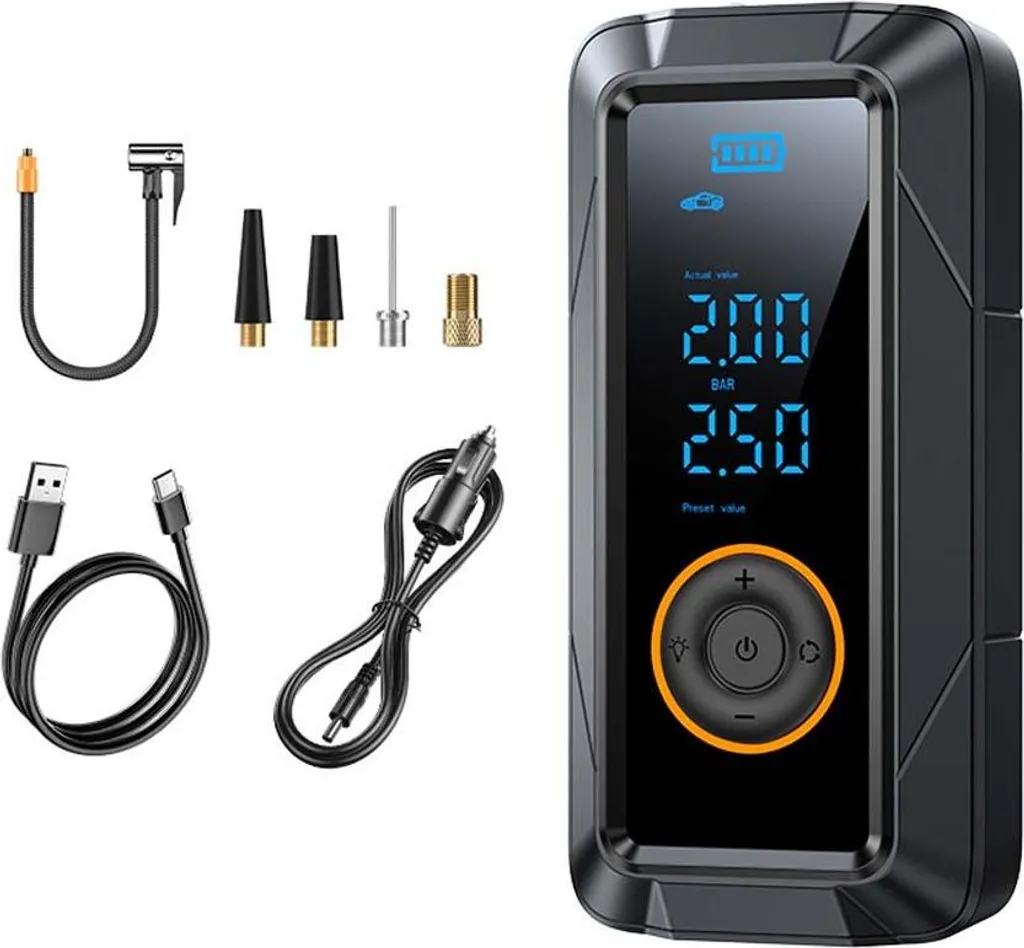 Compressore Portatile INF: Gonfiatore Wireless Sicuro per Famiglie