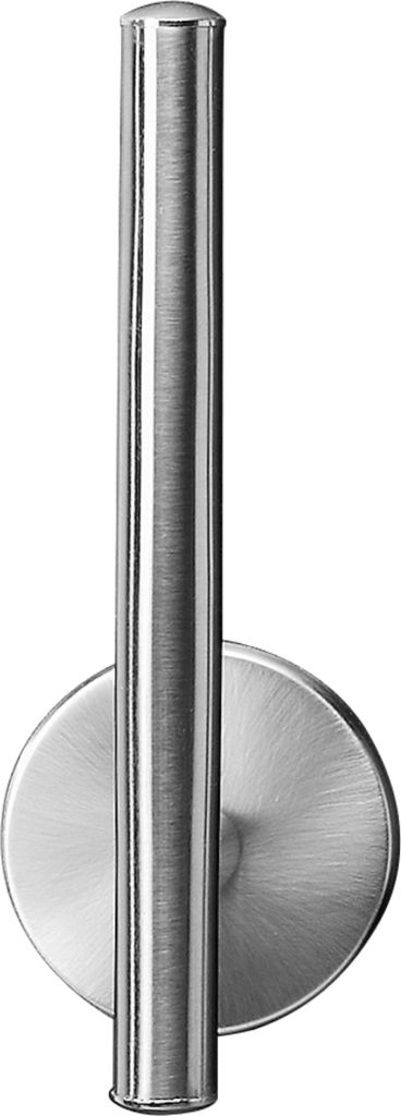 Fackelmann Toilettenpapierhalter FUSION, vernickelter Klopapierhalter (Farbe: Silber)