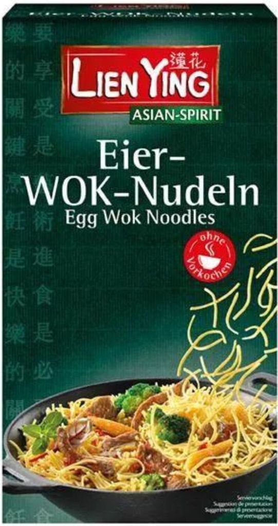 Lien Ying Nouilles pour wok aux œufs, 250g Image du produit 