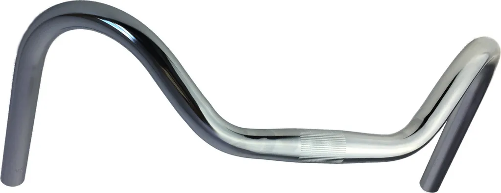 Guidon de Vélo Courbé Urban Upright Boardtracker en Acier Chromé