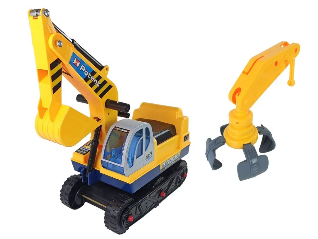 Pelleteuse de Chantier Jaune à Bras Articulé et Pilote de Série TP10
