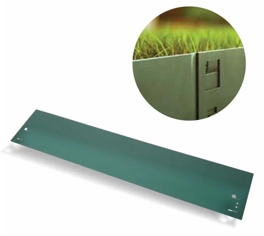 Bordure de Jardin en métal 13,5cm x 120cm Vert | Bordure Image du produit 
