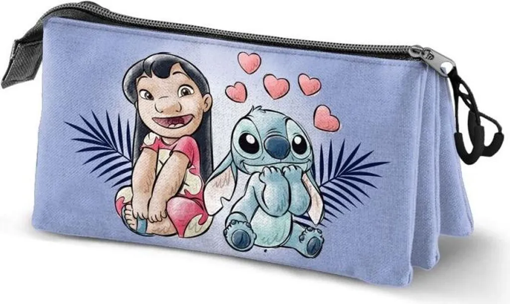 Karactermania Disney Stitch Triple Case | Astuccio Scuola 3 Zip 23cm