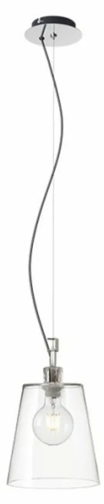 Suspension pour table à manger luminaire chic en verre clair et LED