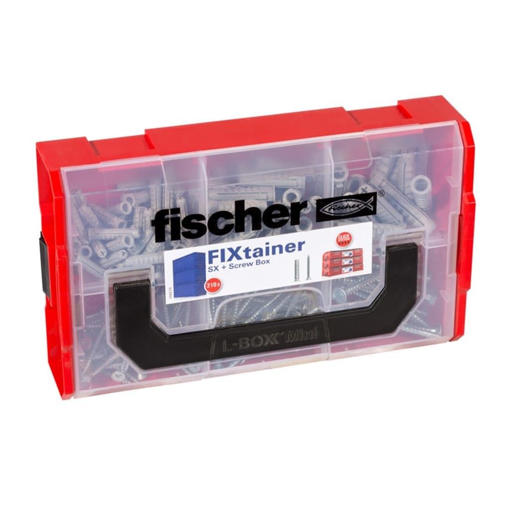 Fischer SX Dübel & Schrauben-Set FIXtainer 210 Stk.