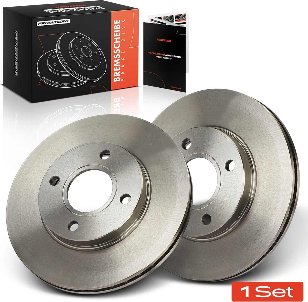 Frankberg 2x Bremsscheiben Vorderachse für Ford Focus Stufenheck Turnier Fiesta IV Kasten V Van 1998-2012