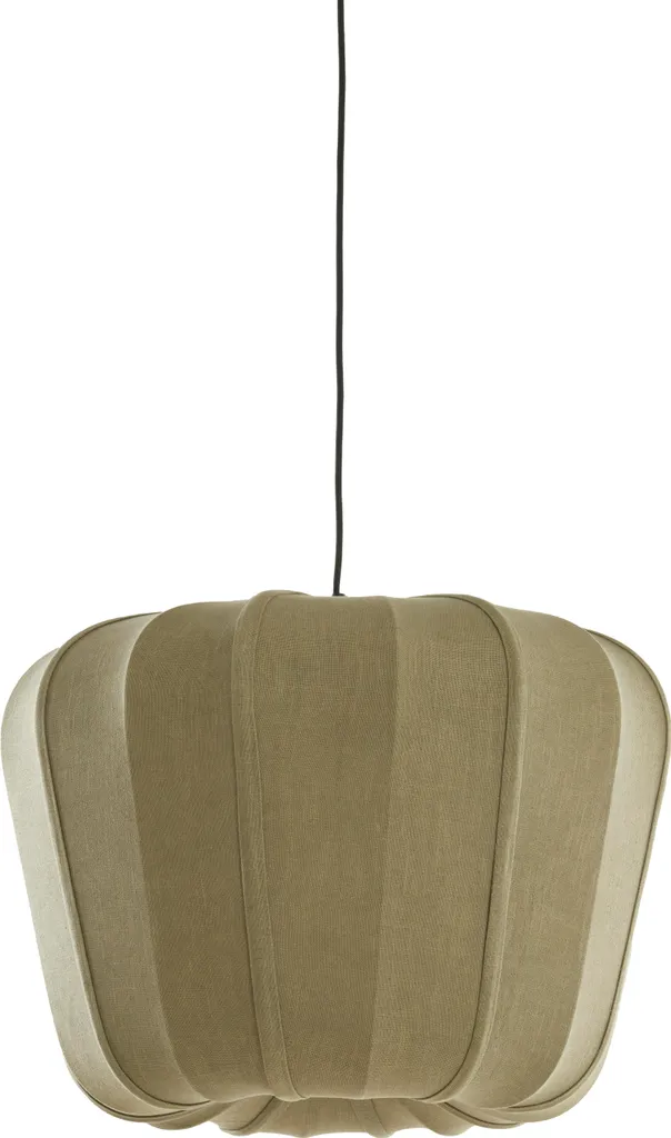 Grande suspension ZUBEDO olive Ø60cm idéale pour îlot de cuisine moderne