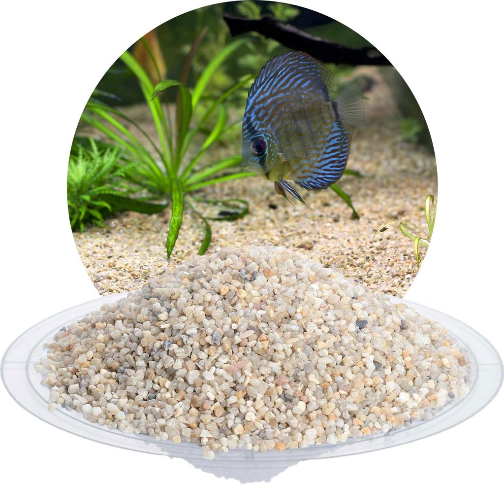Schicker Mineral-Aquariumkies beige 25 kg-2,0-3,15mm Produktbild 