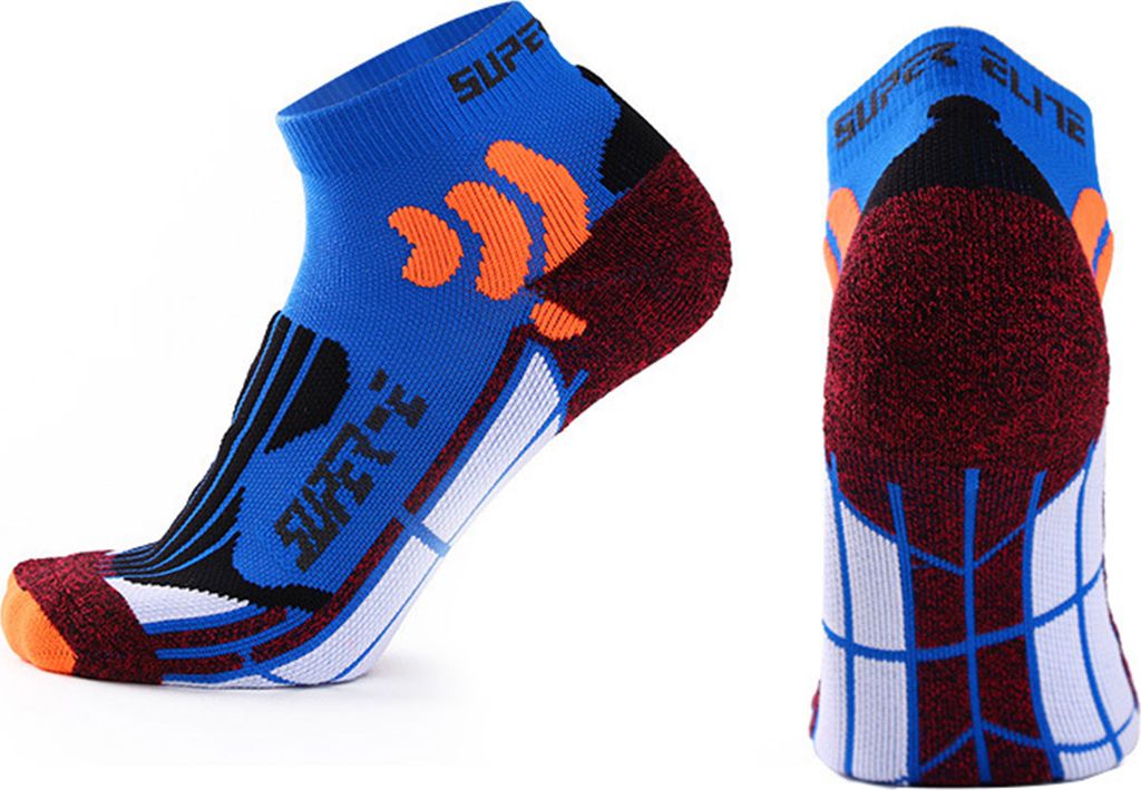 Laufsocken, rutschfest, verschleißfest, atmungsaktiv, professionelle Kompressions-Sport-Söckchen für den Sport, Königsblau