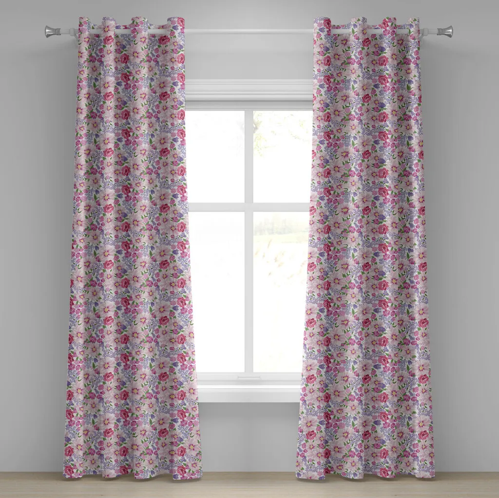 ABAKUHAUS Tenda Occhielli 280x175 Campo Fiorito | Arredo Casa Lavanda