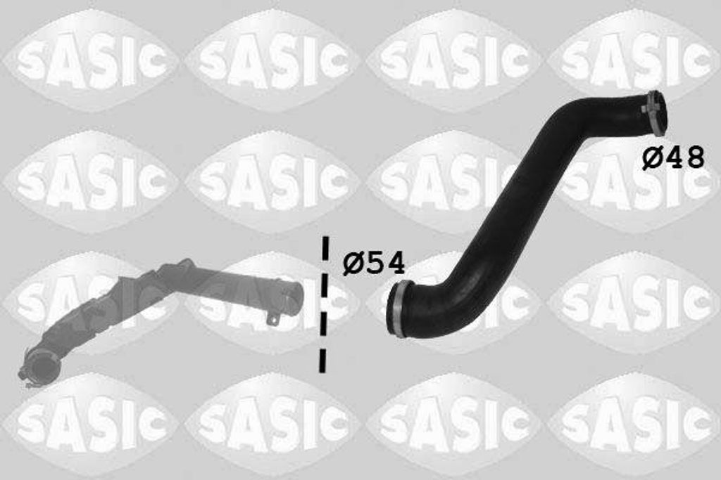 SASIC 3336308 Ladeluftschlauch OE 1490848 kompatibel mit Galaxy, Mondeo, S-Max