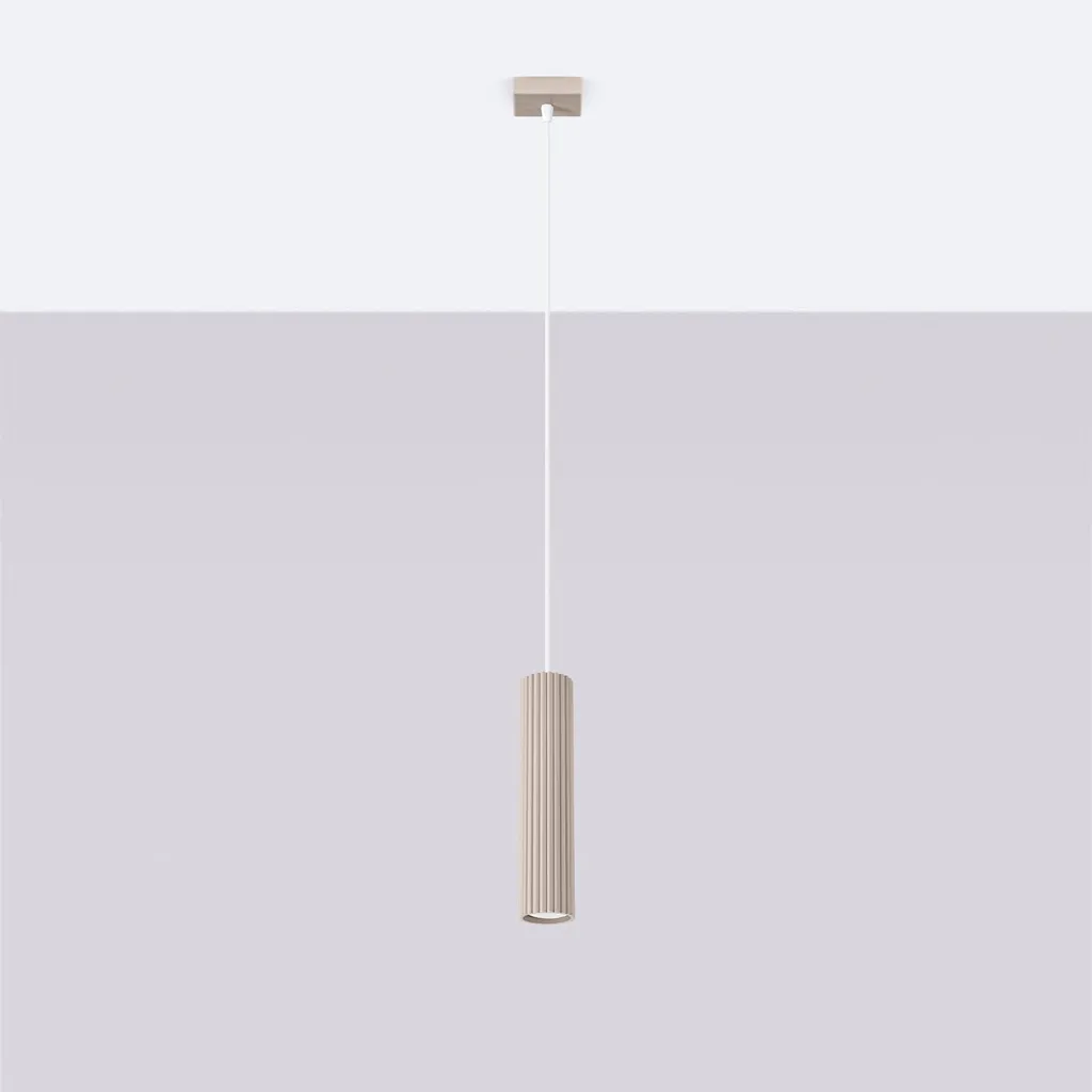 Suspension cuisine et salon KARBON 1 taupe 118x8cm idéale îlot central