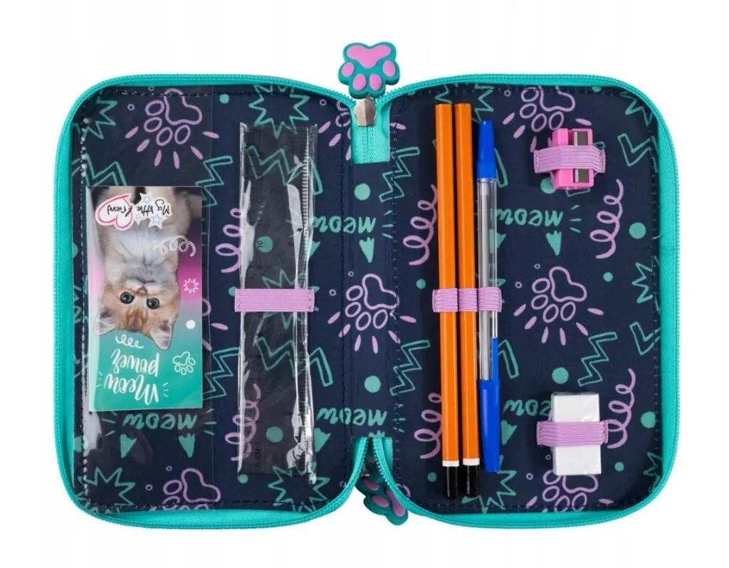 Trousse multi-compartiments entièrement équipée motif petit chien - 2