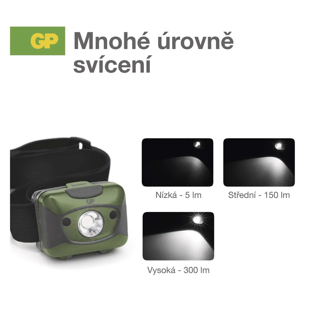 GP LED Découverte CHR41 Lampe Frontale Rechargeable 300 lm Compacte - 6