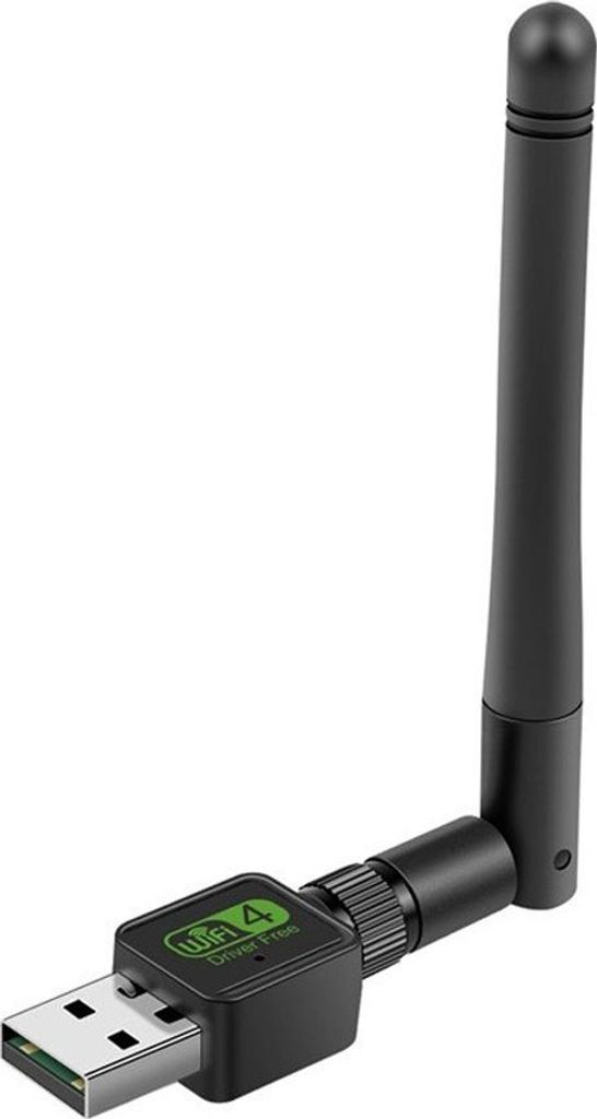 INF 150M USB WLAN Adapter mit Antenne - Einfache Installation für PC & Laptop