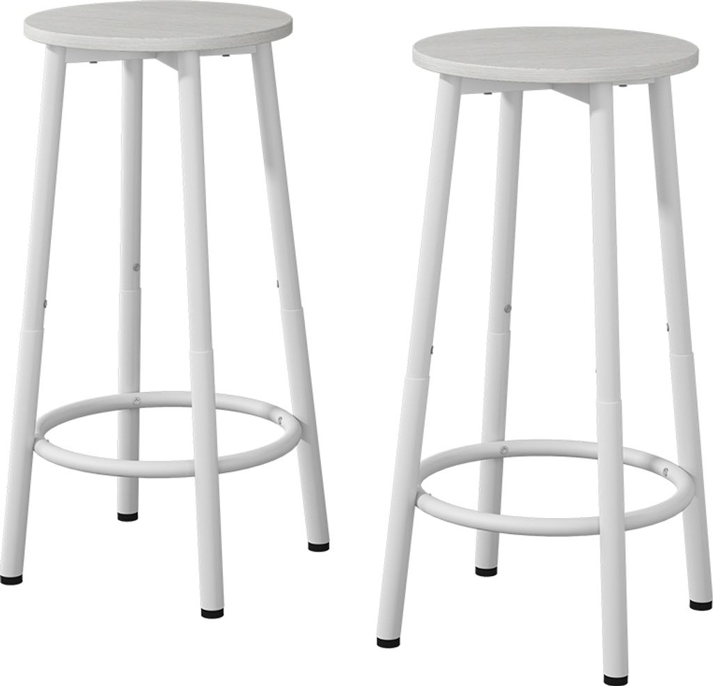Tabouret de bar Vicco Edmonton Blanc 31.5x64cm 2 pièces, Image du produit 