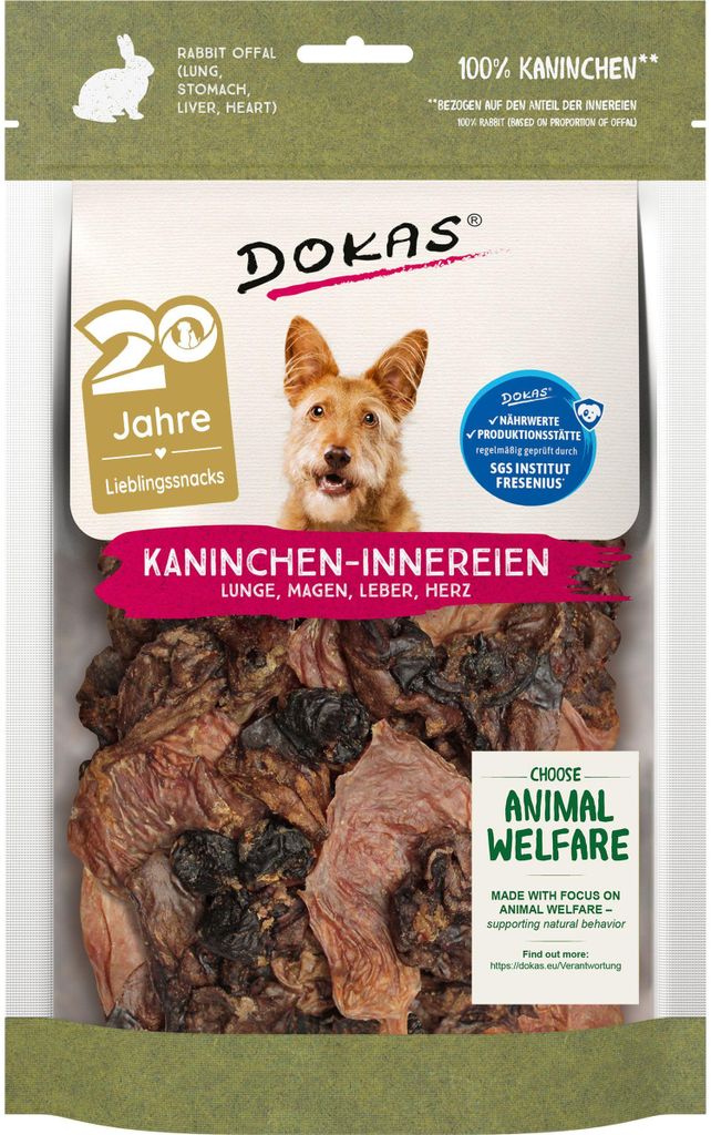 DOKAS - Kaninchen-Innereien 1er Pack (1 x 100g) Produktbild 