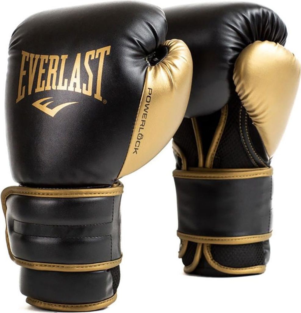 Everlast Powerlock Boxhandschuhe Schwarz/Gold - 10 oz