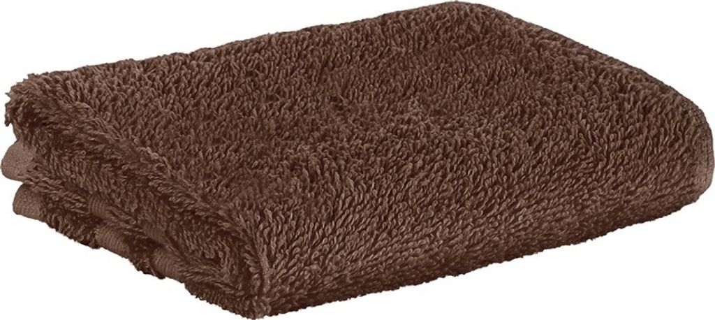 Premium Frottee Gästehandtuch 30x50 cm in dunkelbraun von StickandShine in 500g/m² aus 100% Baumwolle