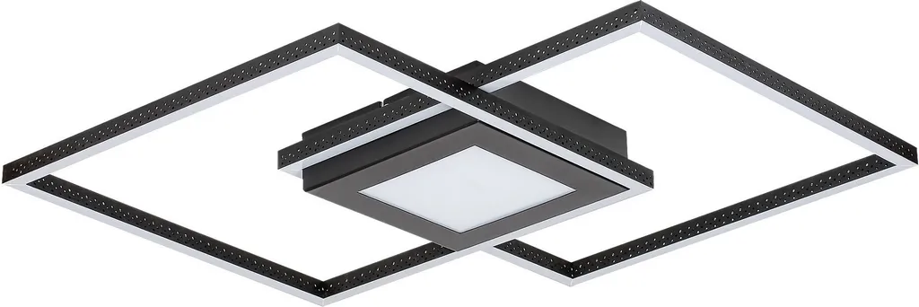 Plafonnier LED 40W noir mat 5269 Casimir Rabalux pour salon moderne