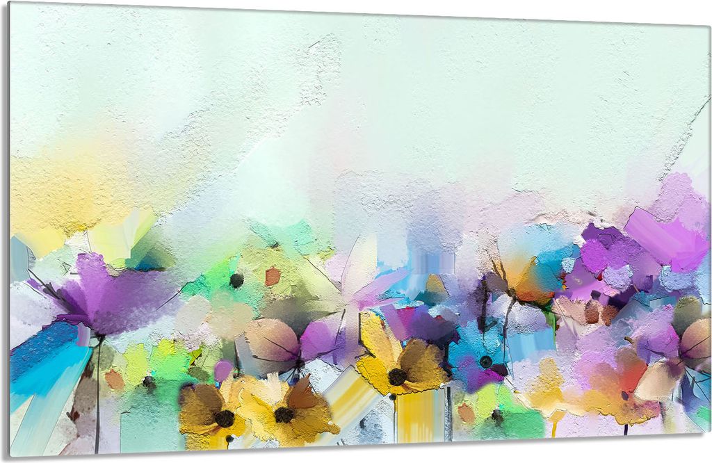 Glasherdplattenschutz 80x52 Blumen