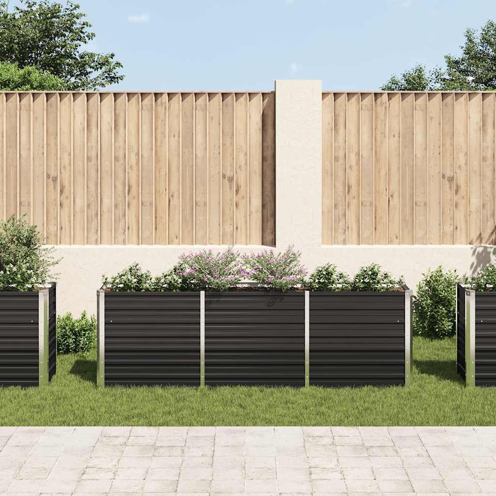 vidaXL Zahradní zvýšený záhon z pozinkované oceli 240 x 40 Obrázek produktu 2