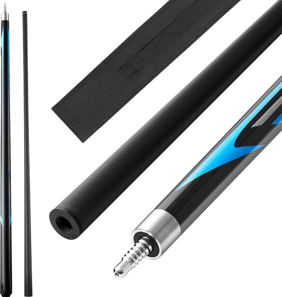 Billardqueue - Break/Jump-Queue - Zweiteilig - Kohlefaser & Ahorn - Länge 147 cm - Gewicht 554 g - Für Anfänger & Fortgeschrittene