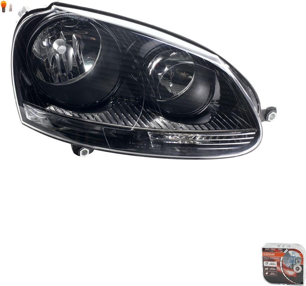 Scheinwerfer + Osram Night Breaker Laser passend für VW Golf V 1K 5M Rechts 1K6941006T 1K6941030T Johns