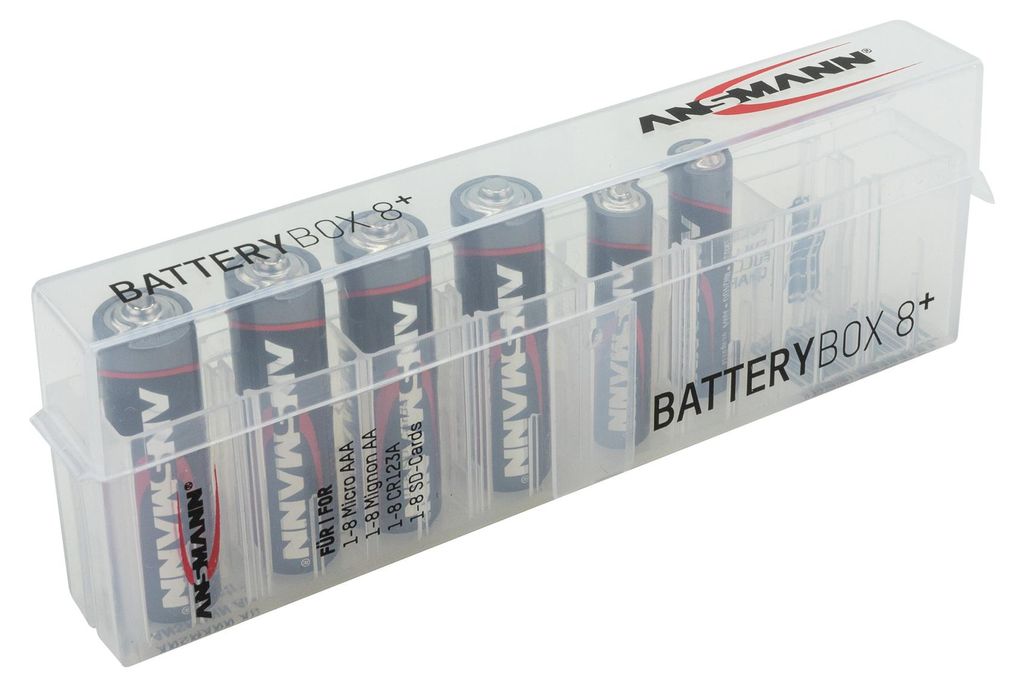 ANSMANN Batteriebox für 8 Stück Akkus Größe Produktbild 