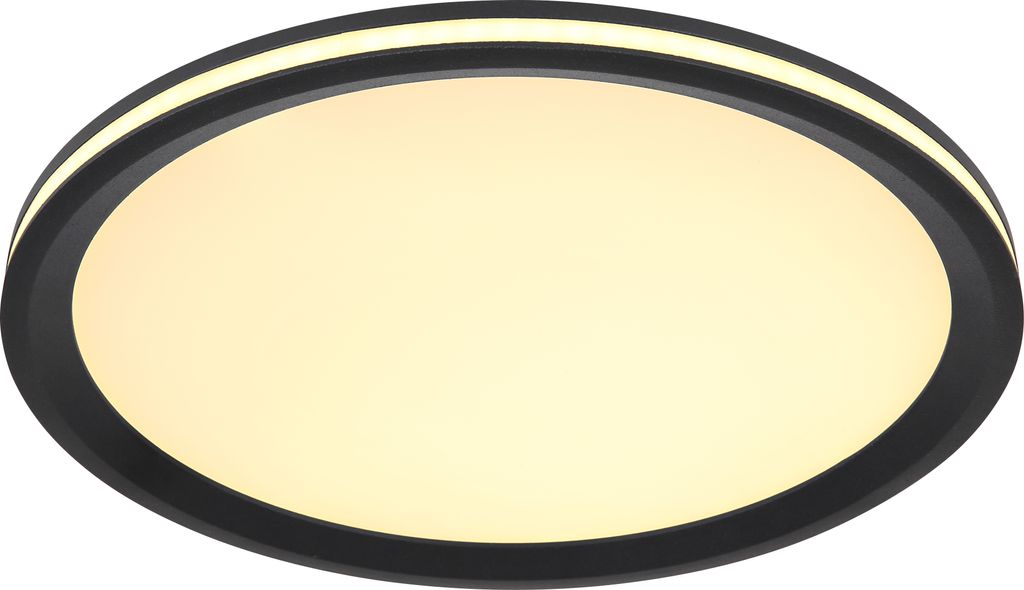 Globo Lighting Deckenleuchte Metall schwarz matt, LED