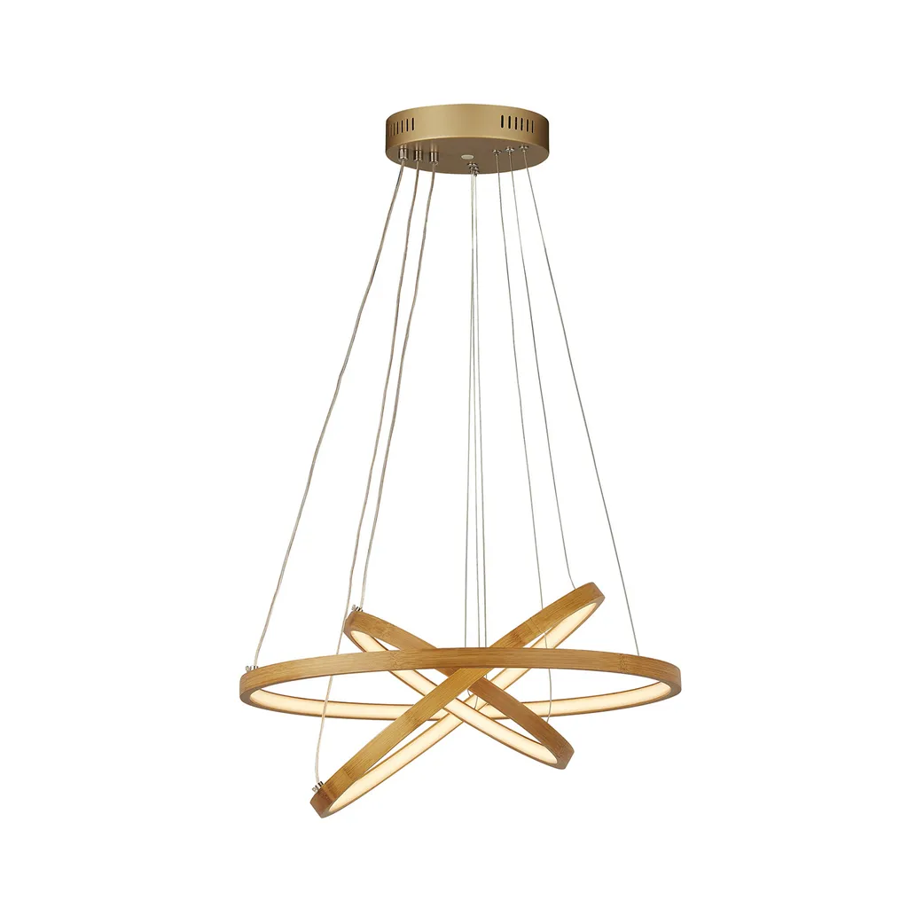 Pendentif Éternité Bambou 3 Anneaux Argent : Finition Artisanale Luxe