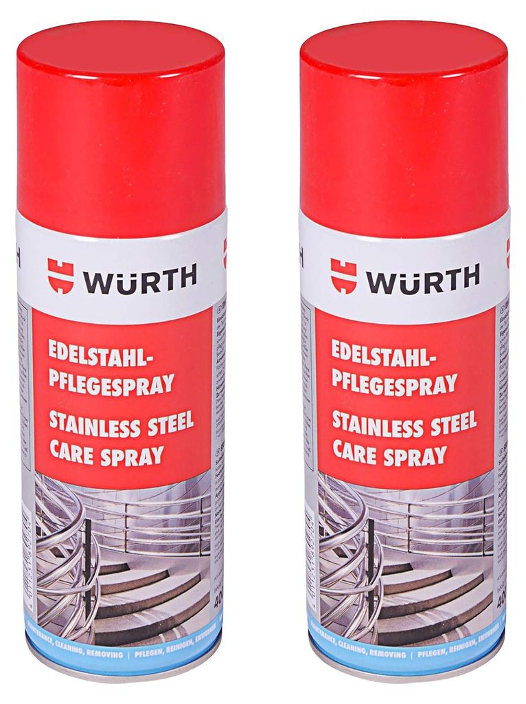 2 x Würth Edelstahl-Pflegespray 0893121 Produktbild 