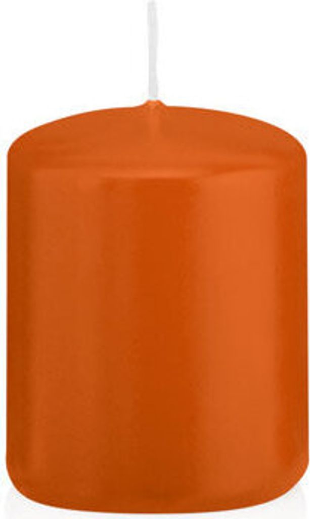Stumpenkerzen Aprikose 60 x Ø 48 mm, 24 Stück, russarm, tropffrei