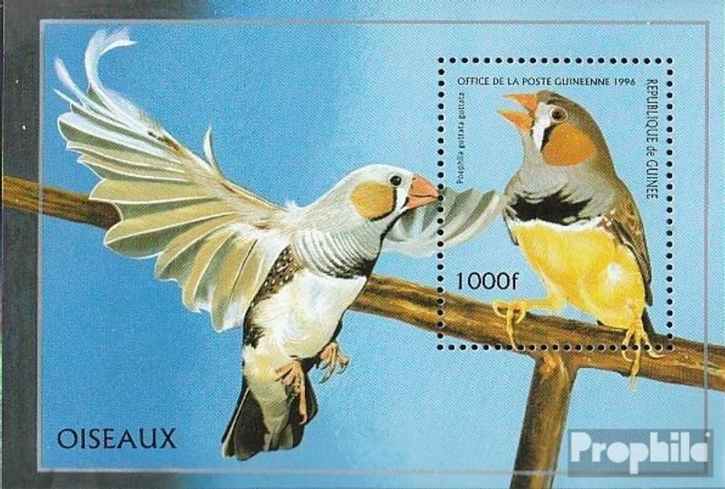 Briefmarken Guinea 1996 Mi Block502 (kompl.Ausg.) postfrisch Vögel