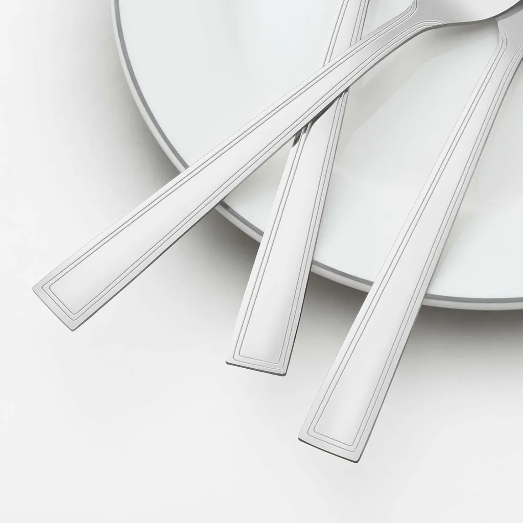 Fourchette à gâteau 15cm en acier inox robuste - Pack de 24 unités