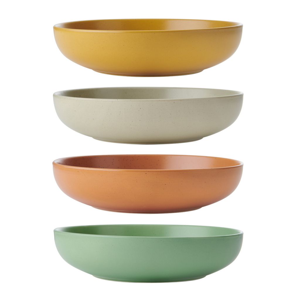 KitchenCraft Idilica Schalen de Pasta de Steingut, Set de 4 Produktbild 