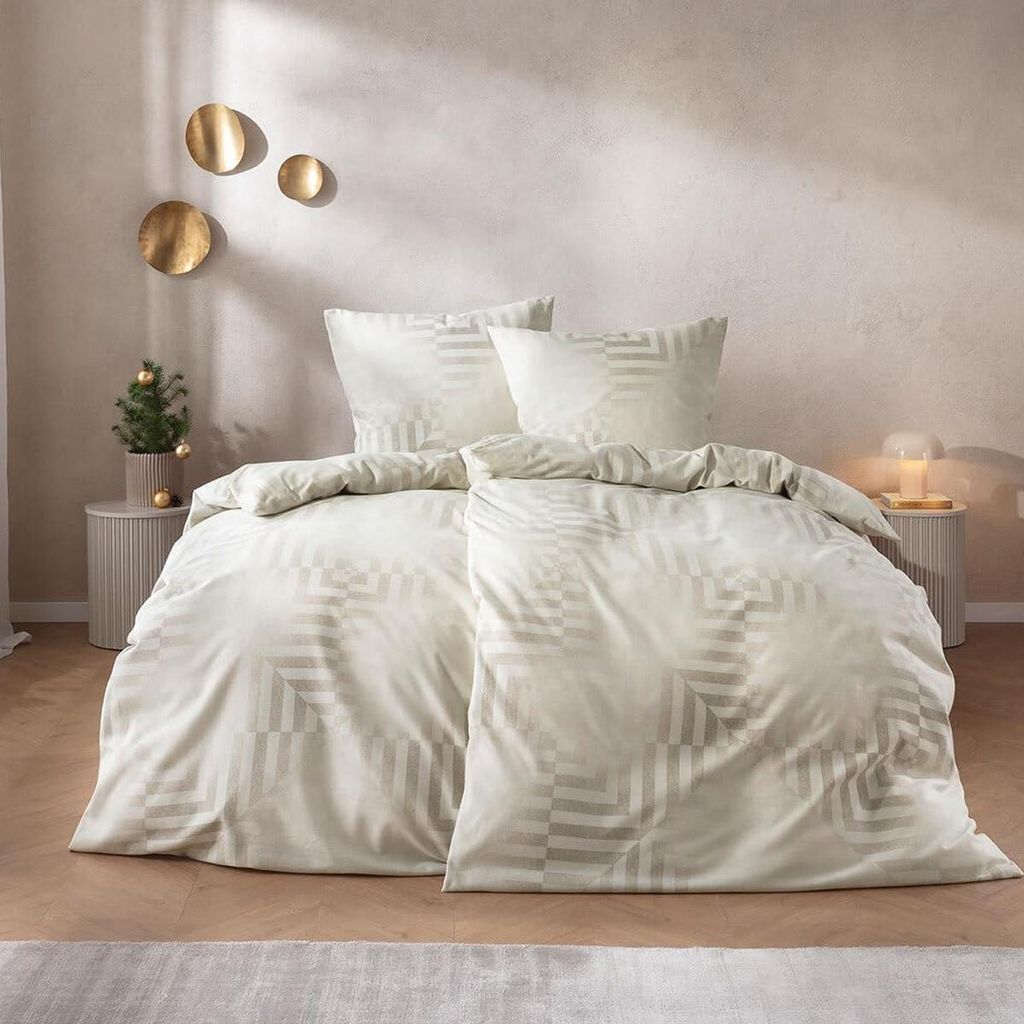 Estella Bettwäsche Brunico Edelflanell 135x200 + 80x80 230-natur