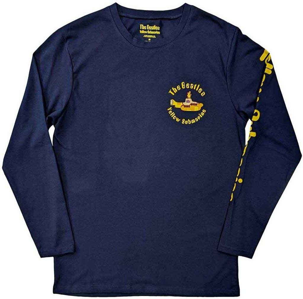 The Beatles - "Yellow Submarine" T-Shirt für Herren/Damen Uni RO9797 (M) (Marineblau)