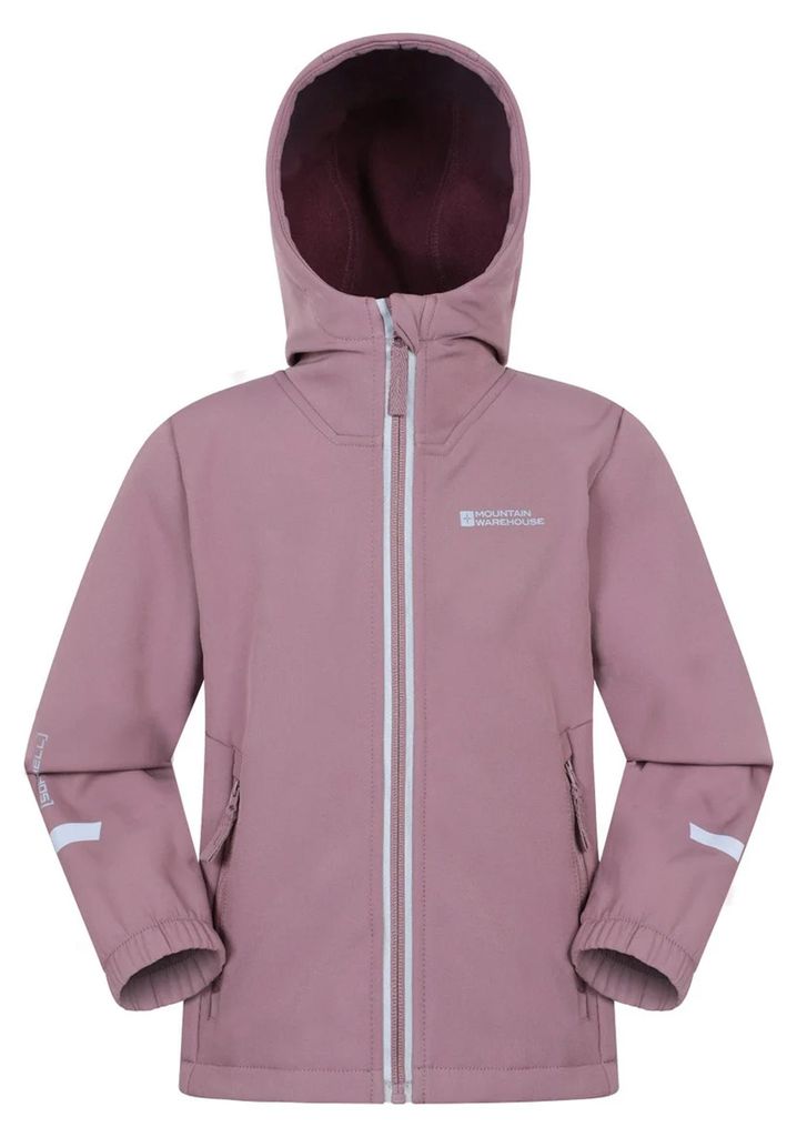 Mountain Warehouse - "Huxley" Softshelljacke Reflektierend für Kinder MW3853 (116) (dunkellila)